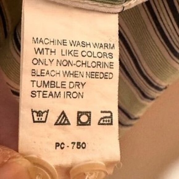 Izod  Striped Short Sleeve Button-Down Cotton Shirt Mens XL Preppy Casual Dad - Picture 6 of 8